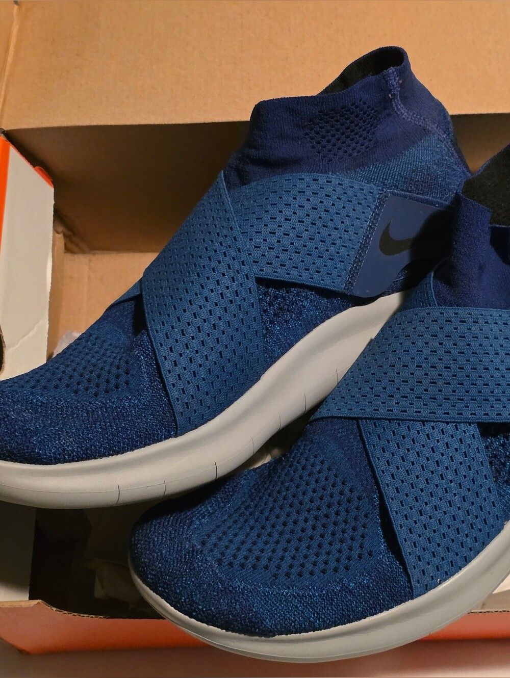 Nike Free RN Motion FK 2017 - Men's, Blue with Grey Sole
